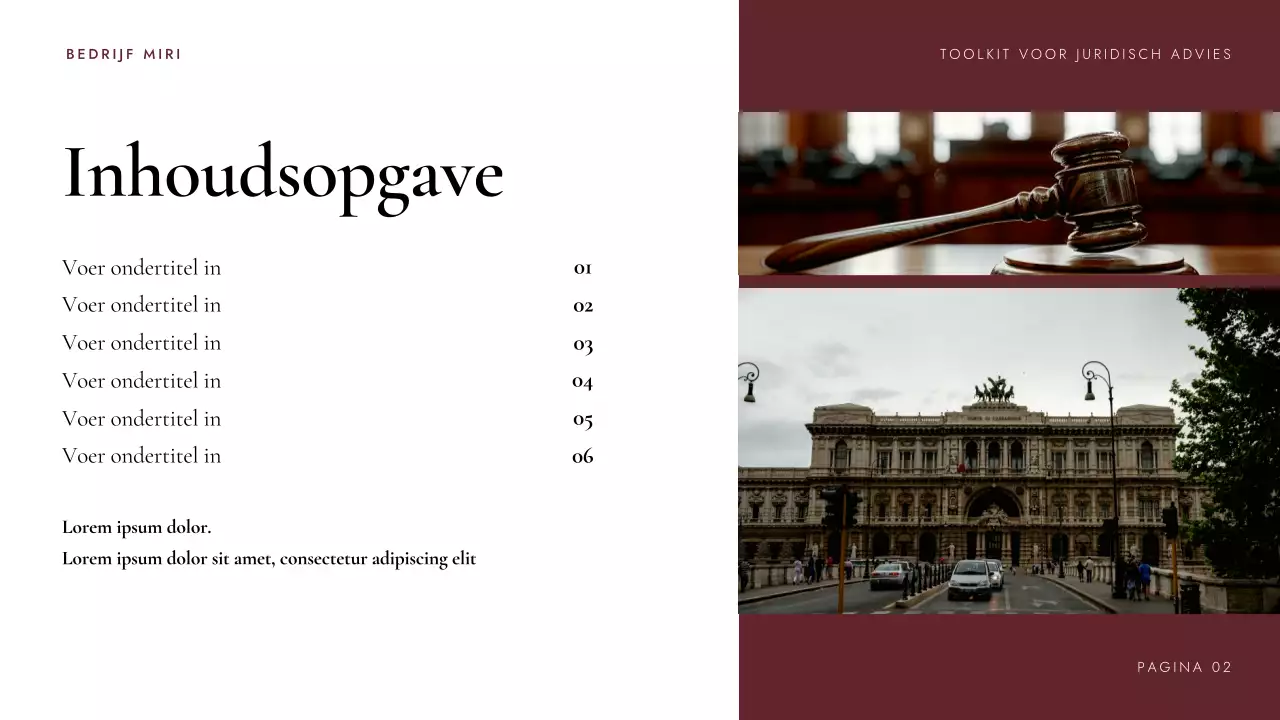 Presentatie Maroon Professional Legal Consulting Toolkit