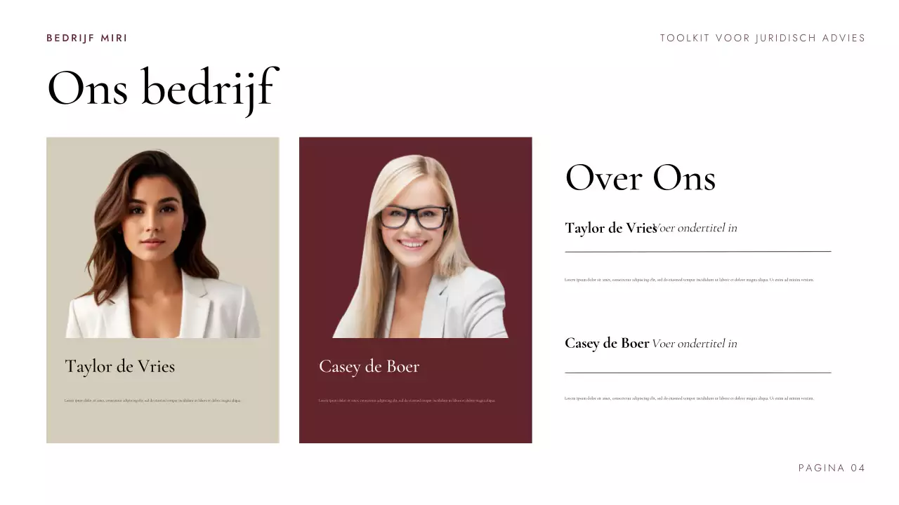 Presentatie Maroon Professional Legal Consulting Toolkit