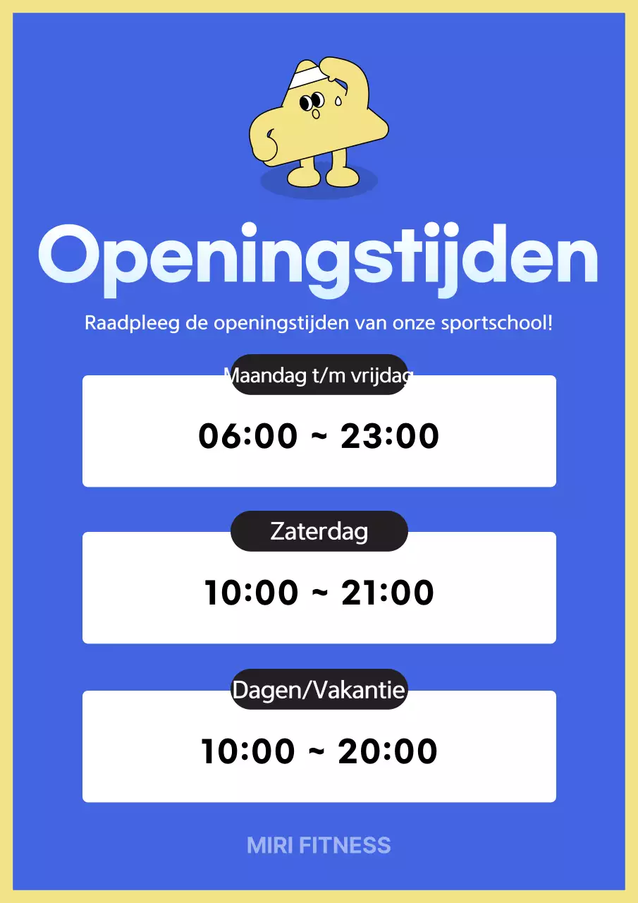 Hoe Blue Simple Gym werkt