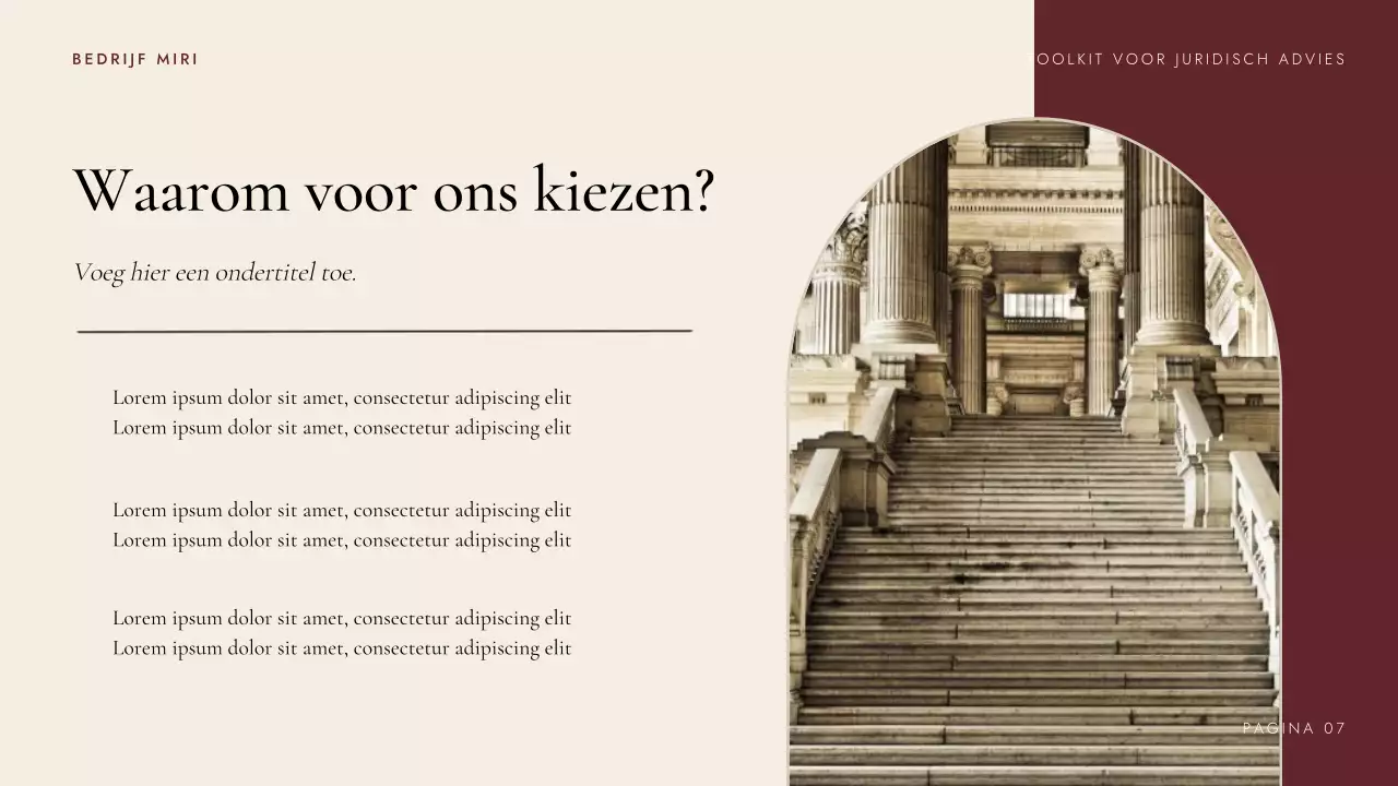 Presentatie Maroon Professional Legal Consulting Toolkit