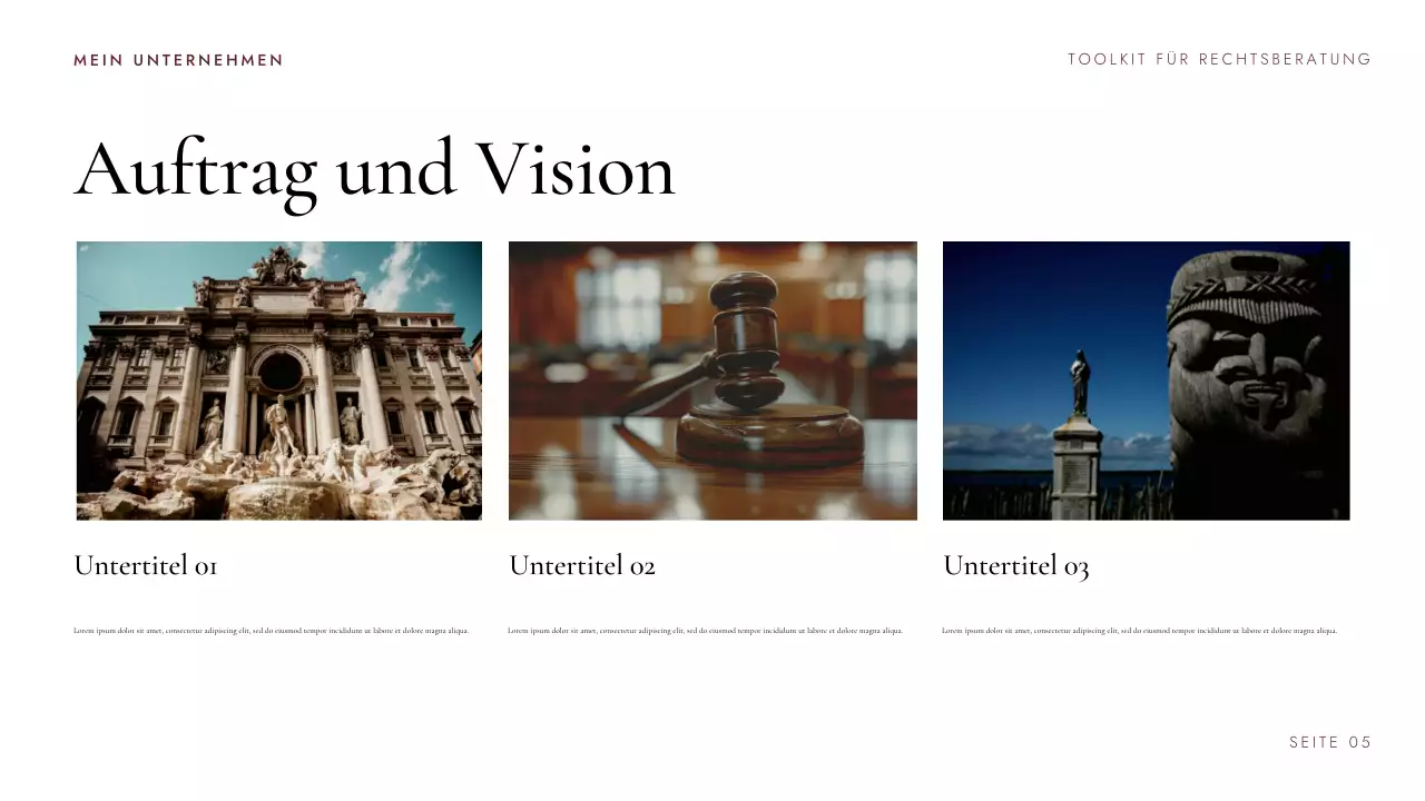 Maroon Professional Legal Consulting Toolkit Präsentation