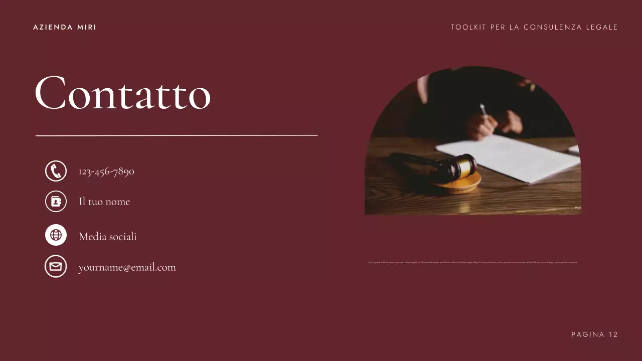 Presentazione del kit di strumenti per la consulenza legale di Maroon Professional