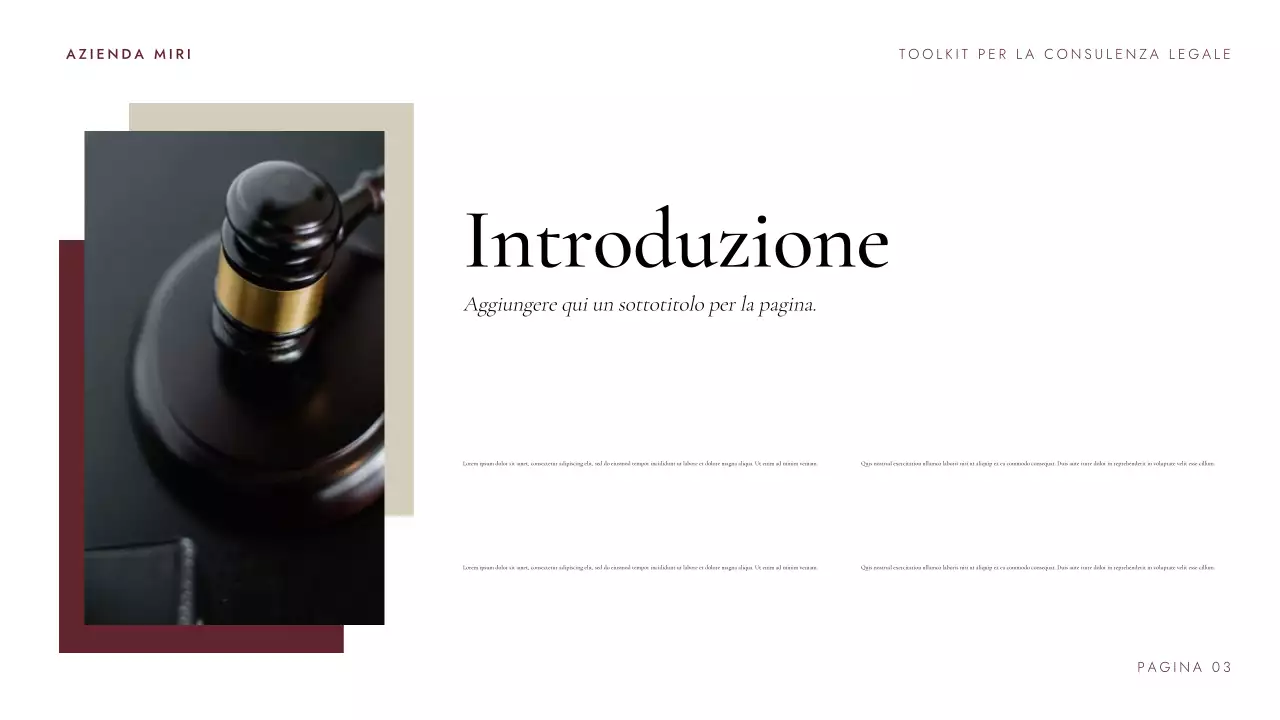 Presentazione del kit di strumenti per la consulenza legale di Maroon Professional