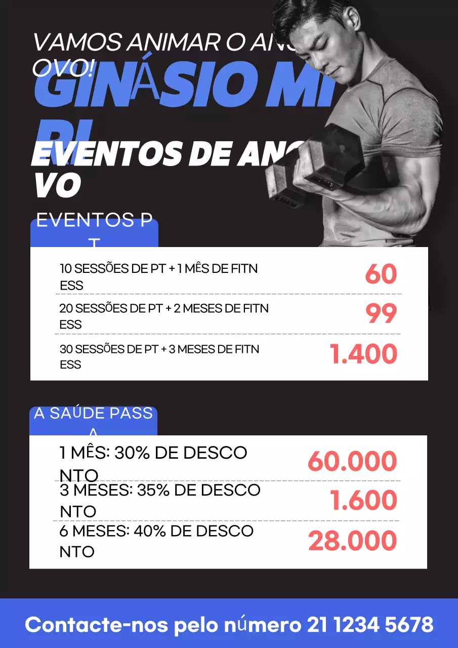 Promoção Black Modern Fitness