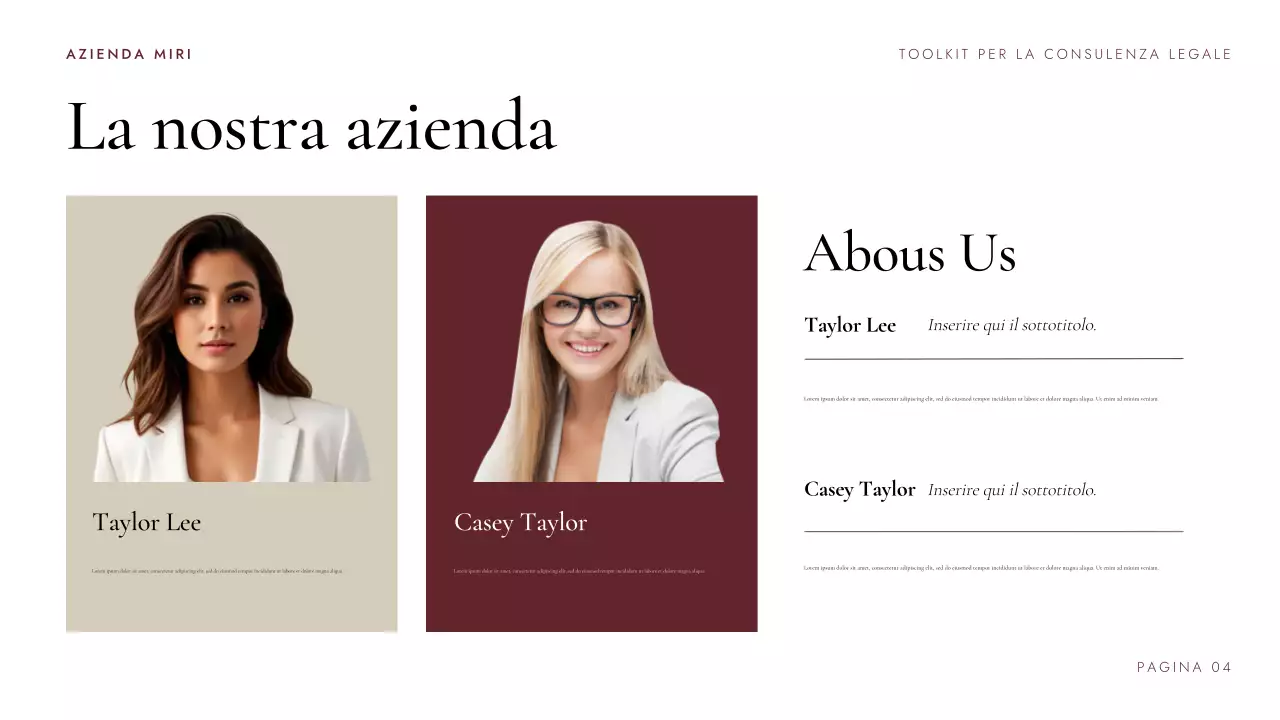 Presentazione del kit di strumenti per la consulenza legale di Maroon Professional