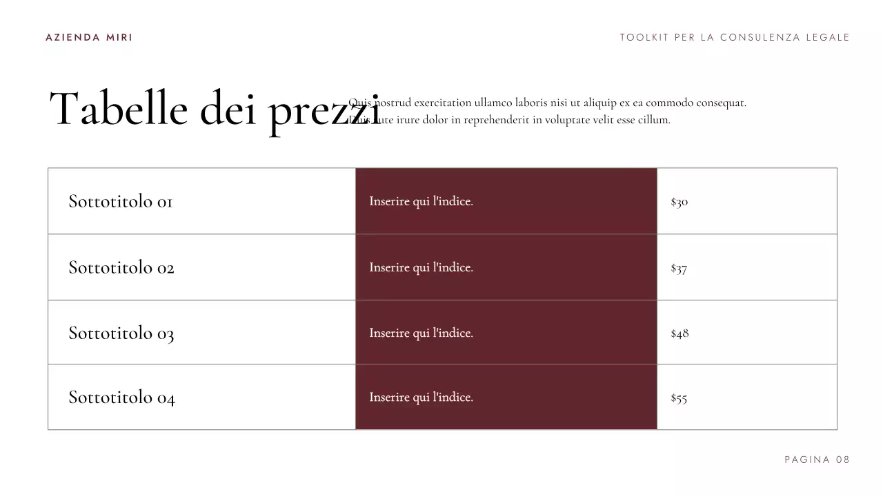 Presentazione del kit di strumenti per la consulenza legale di Maroon Professional