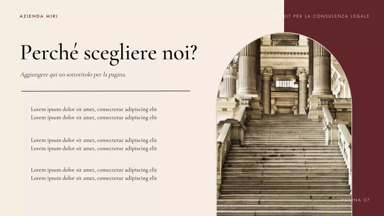 Presentazione del kit di strumenti per la consulenza legale di Maroon Professional