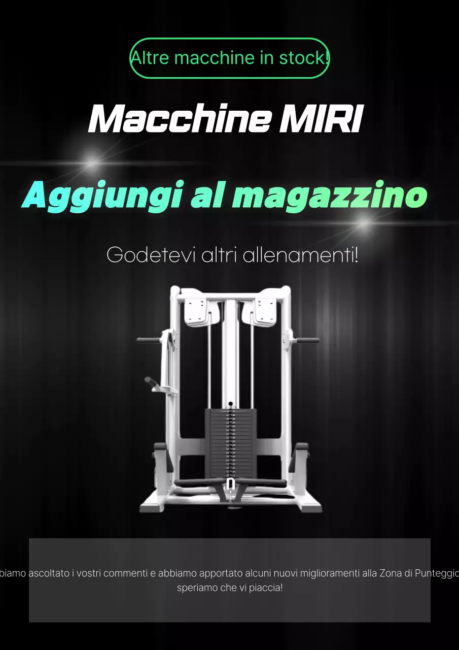 Annuncio palestra moderna nera