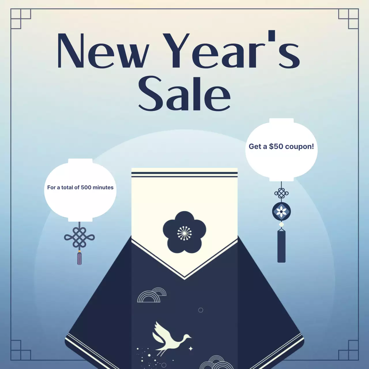 Sự kiện năm mới truyền thống màu xanh da trời