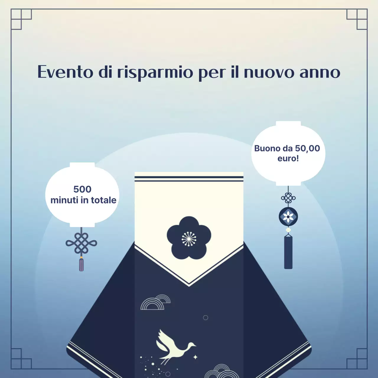Eventi tradizionali di Capodanno in azzurro
