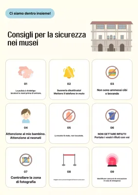 Beige Consigli di sicurezza ordinati