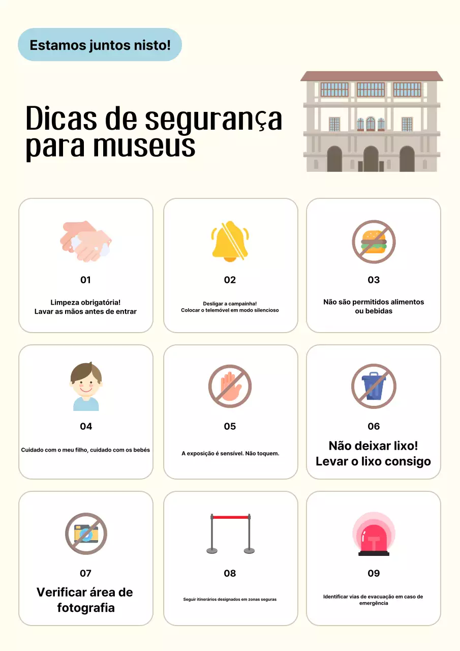 Bege Dicas de segurança