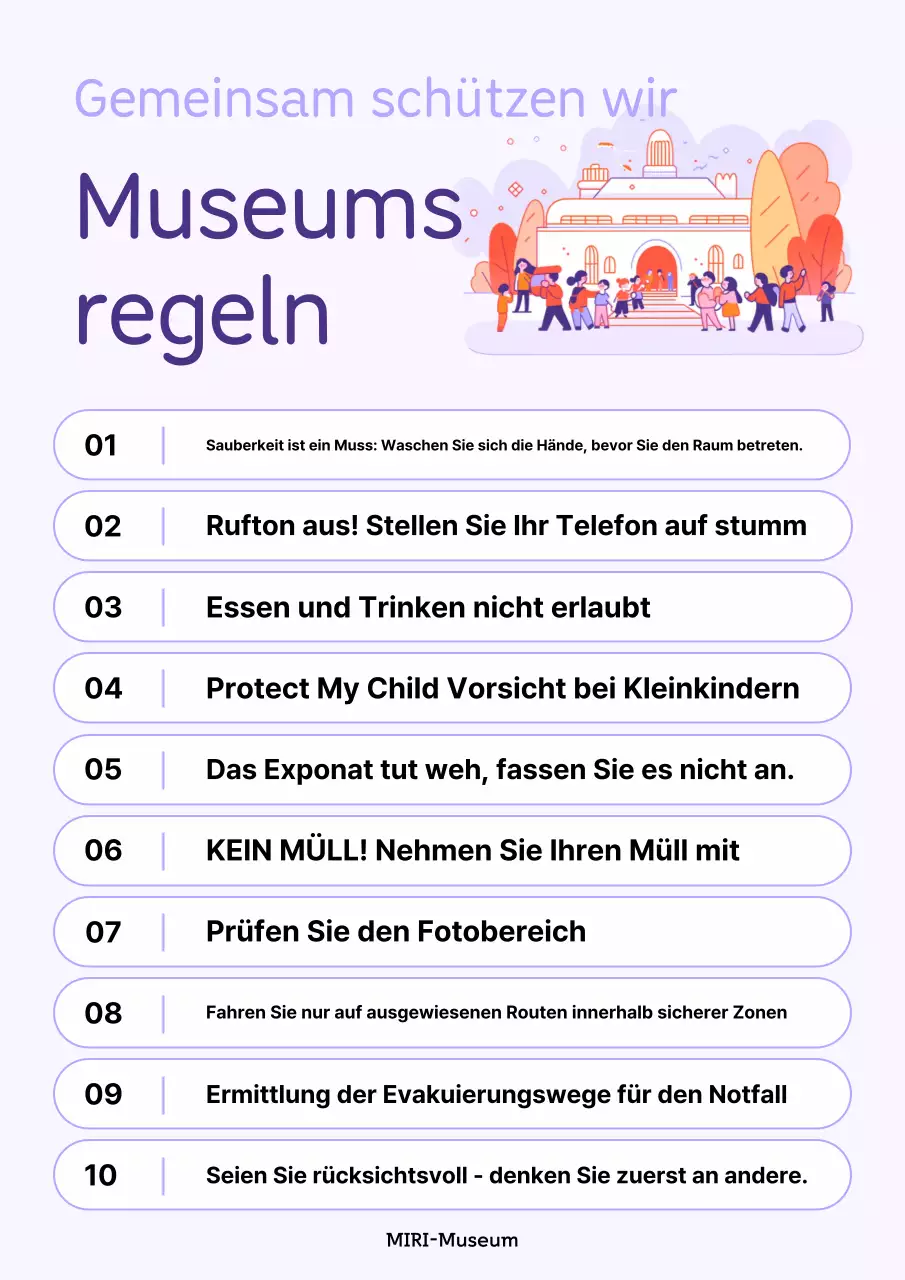 Führer durch das Mauve Neat Museum