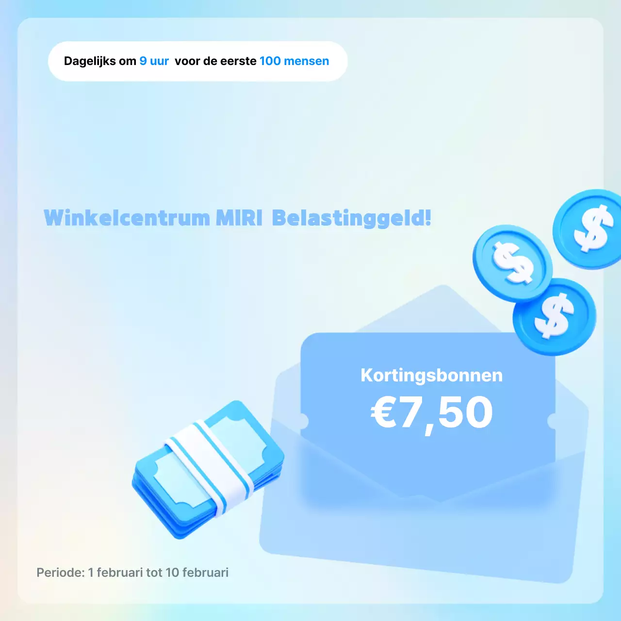 Lichtblauw Modern Evenementengids