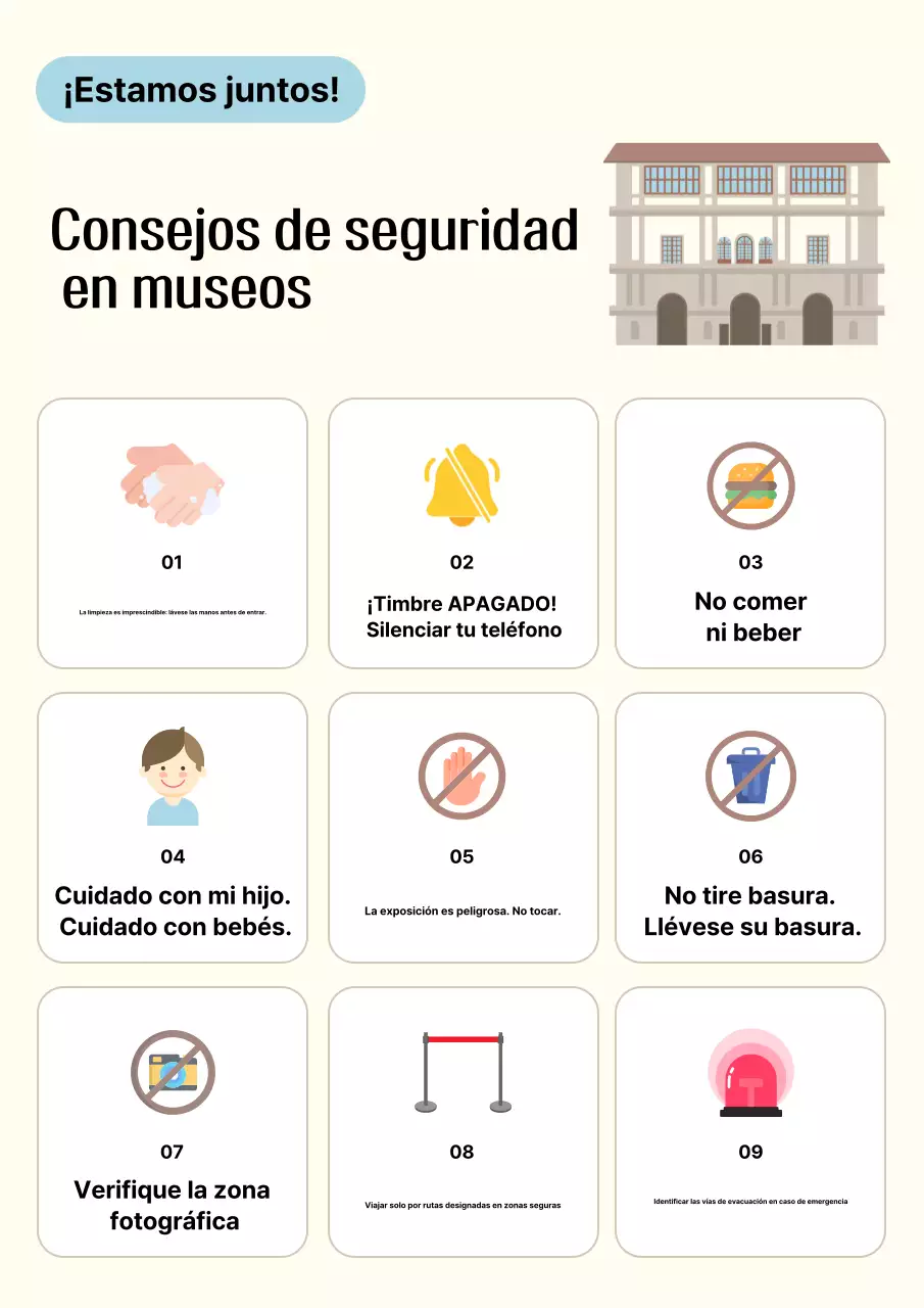 Beige Consejos de seguridad