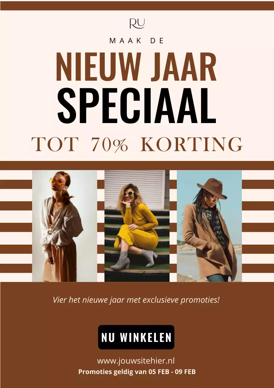 beige moderne mode promotie