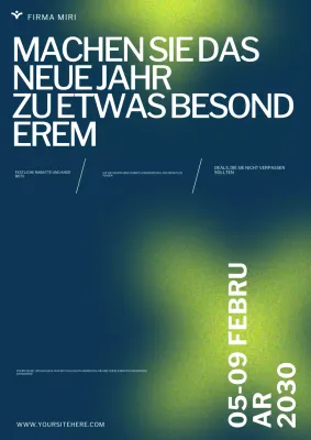 grün modern Neujahrsaktion