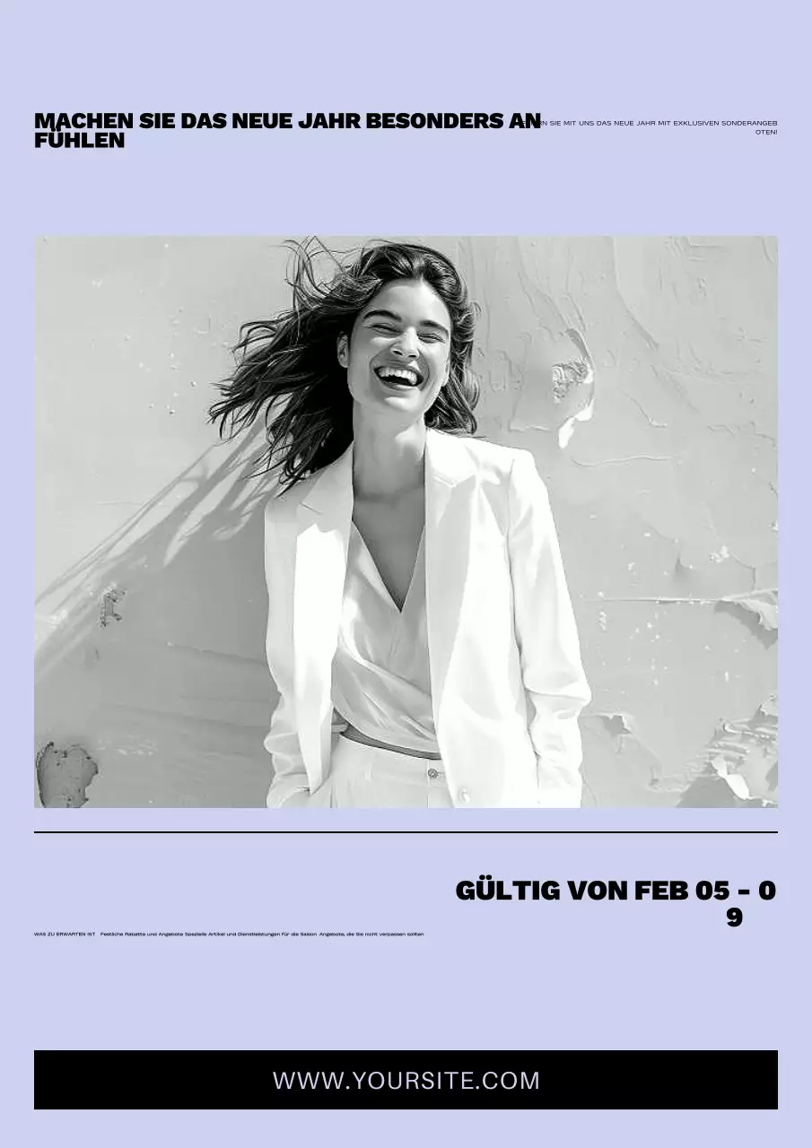 gelbe moderne Neujahrsaktion