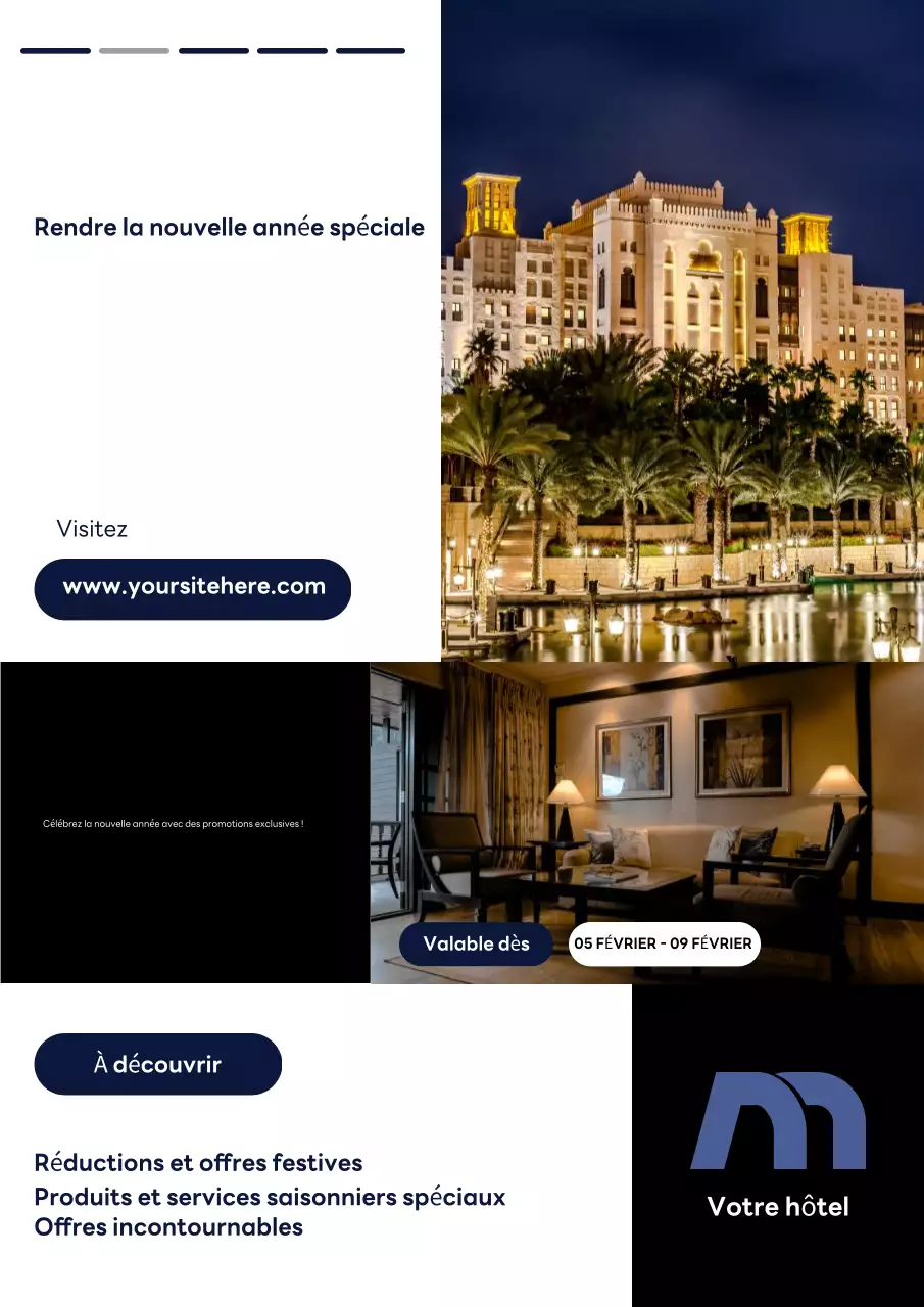 promotion de l'hôtel navy modern