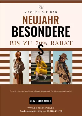 beige modern fashion promotion