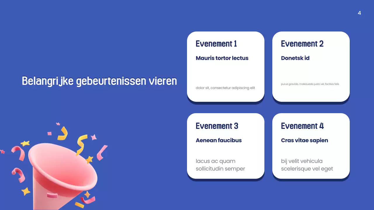 blauw modern nieuwjaarspresentatie