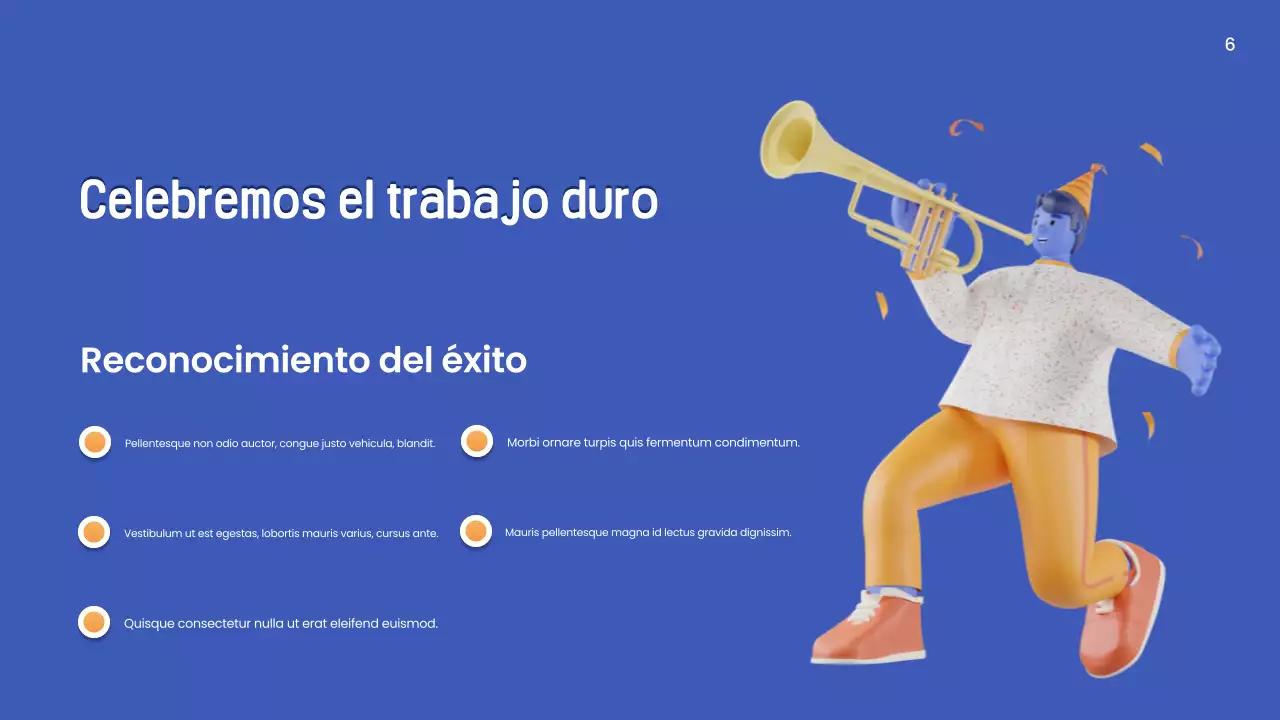 presentación del año nuevo azul moderno