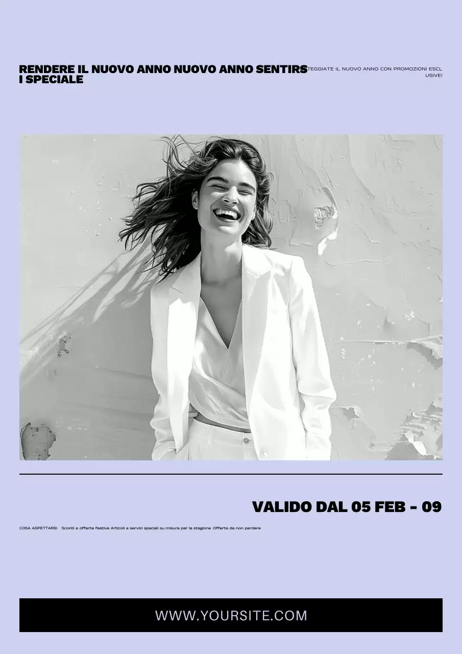 promozione giallo moderno di capodanno