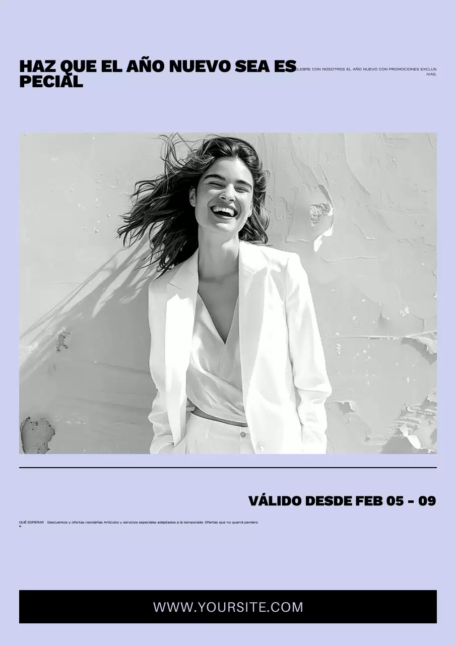 amarillo moderno promoción de año nuevo