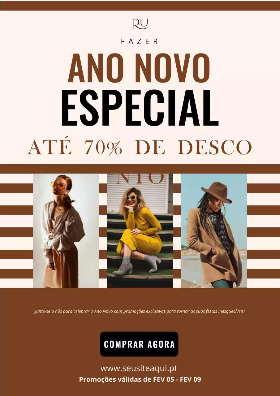 promoção de moda moderna bege
