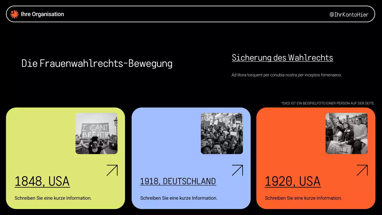 Grüne moderne soziale Bewegungen Präsentation