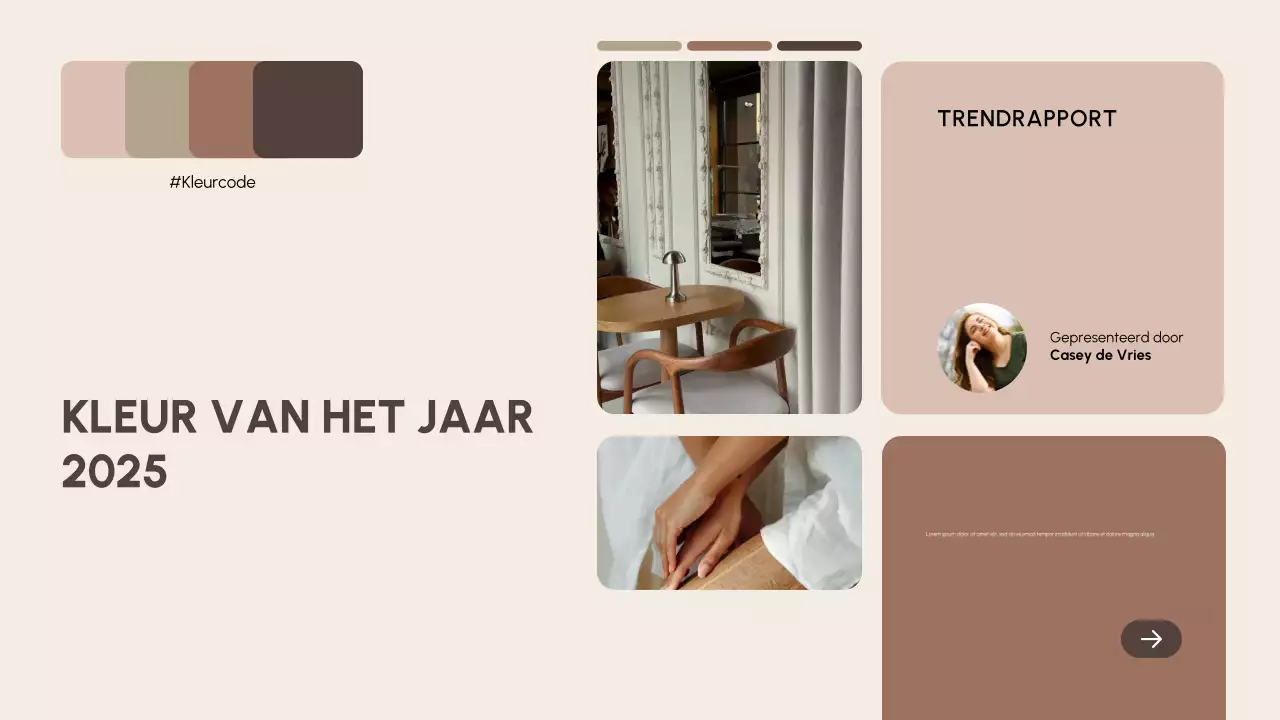 beige moderne kleur rapport document