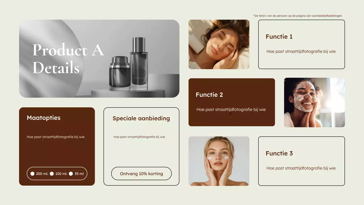 beige moderne huidverzorging promotie