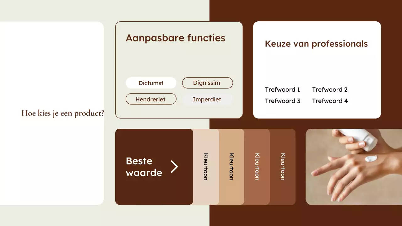 beige moderne huidverzorging promotie