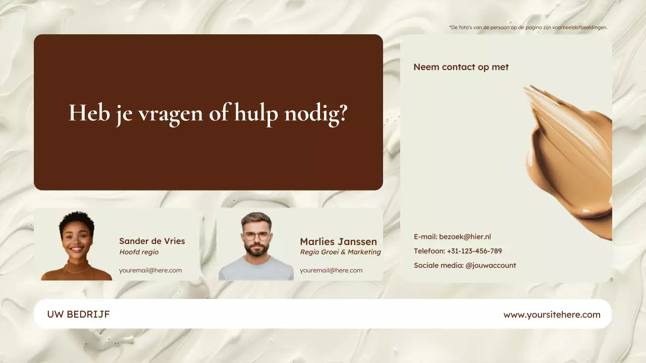 beige moderne huidverzorging promotie