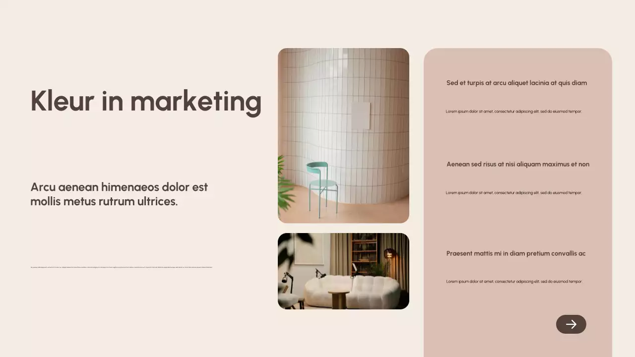 beige moderne kleur rapport document