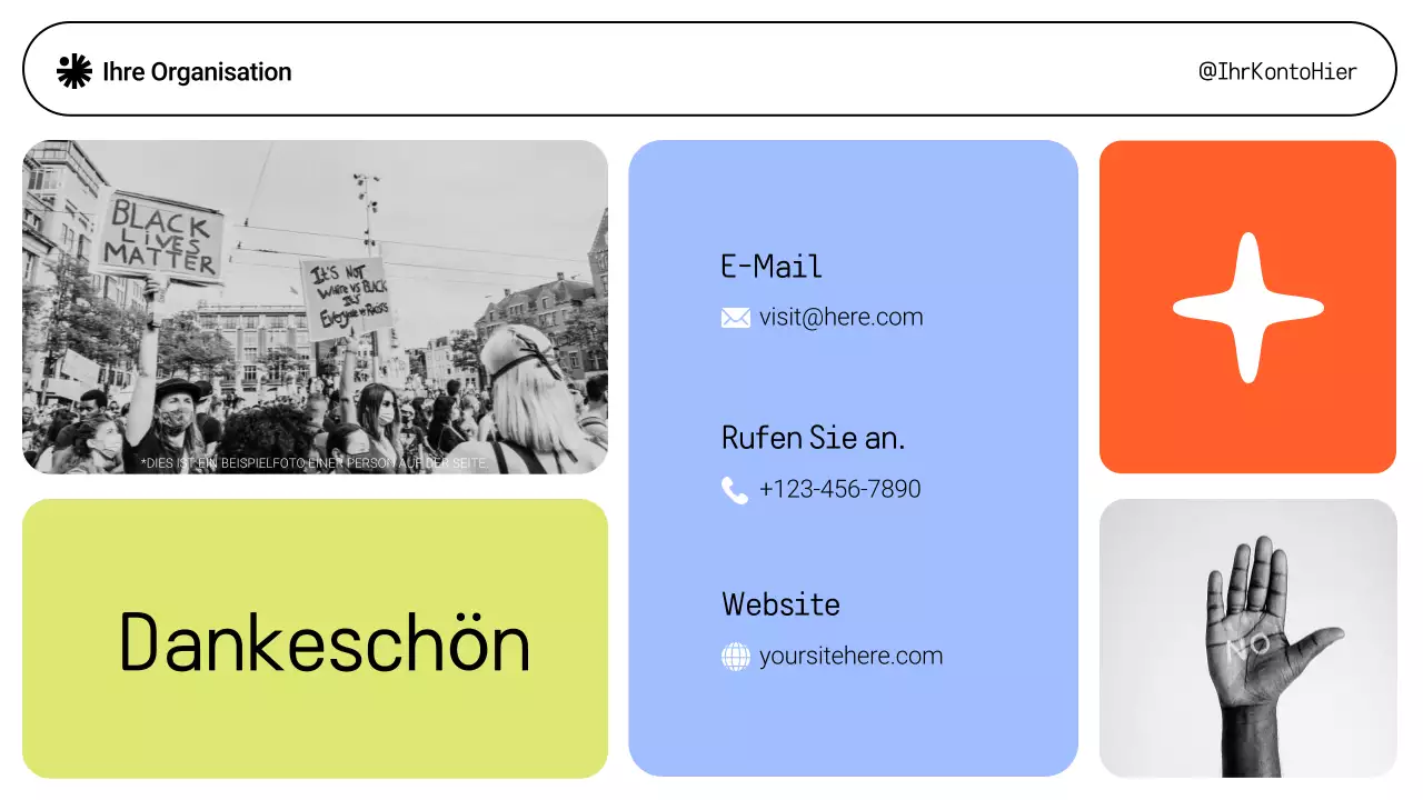 Grüne moderne soziale Bewegungen Präsentation