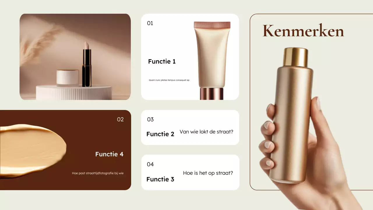 beige moderne huidverzorging promotie