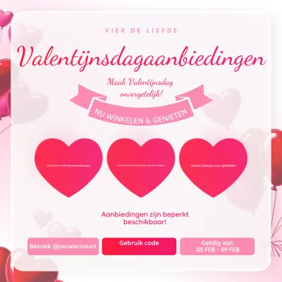 Roze moderne vakantie advertentie
