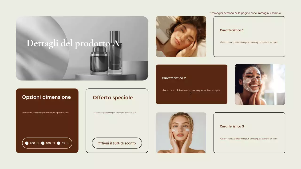 promozione beige modern skincare