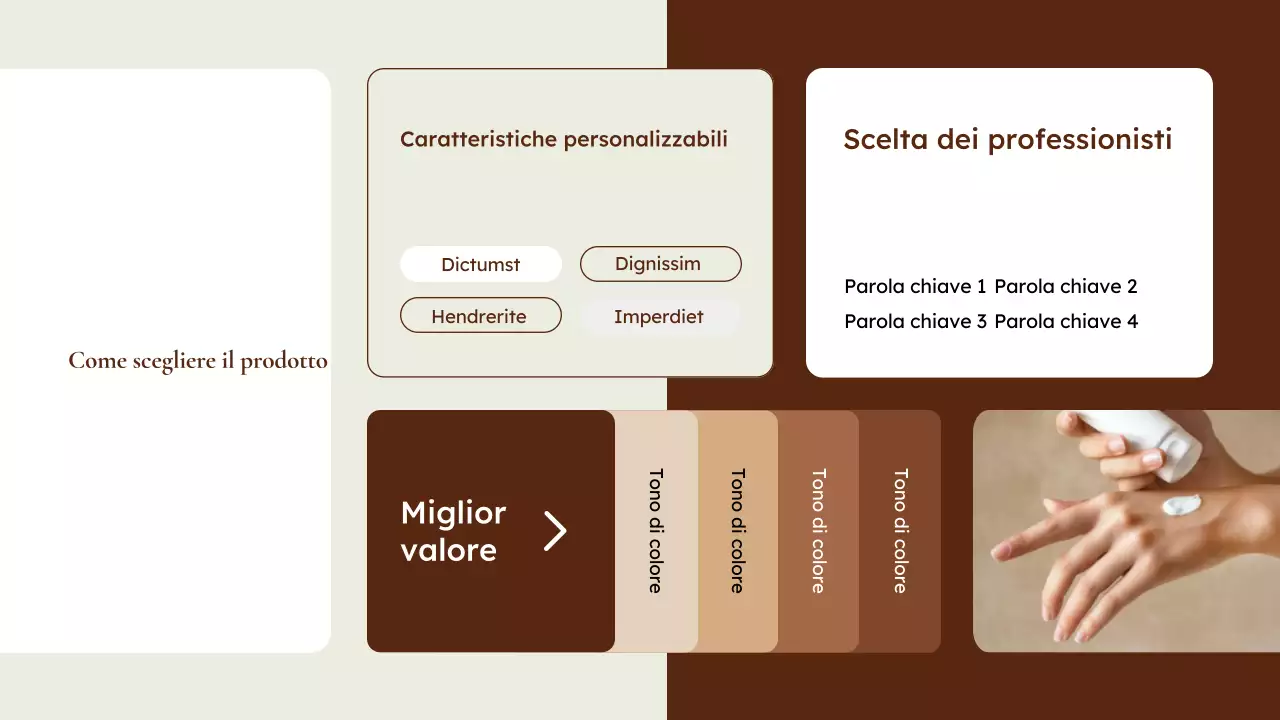 promozione beige modern skincare