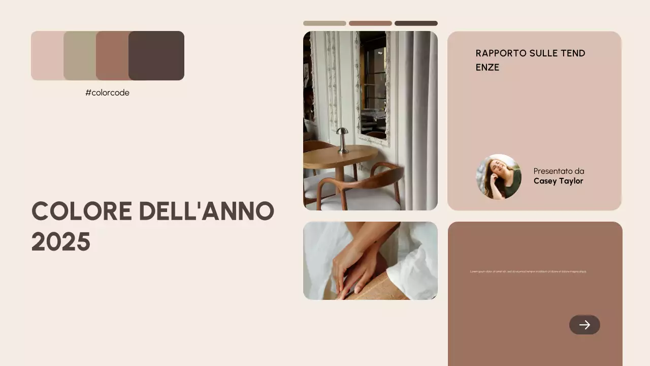 documento di relazione di colore moderno beige