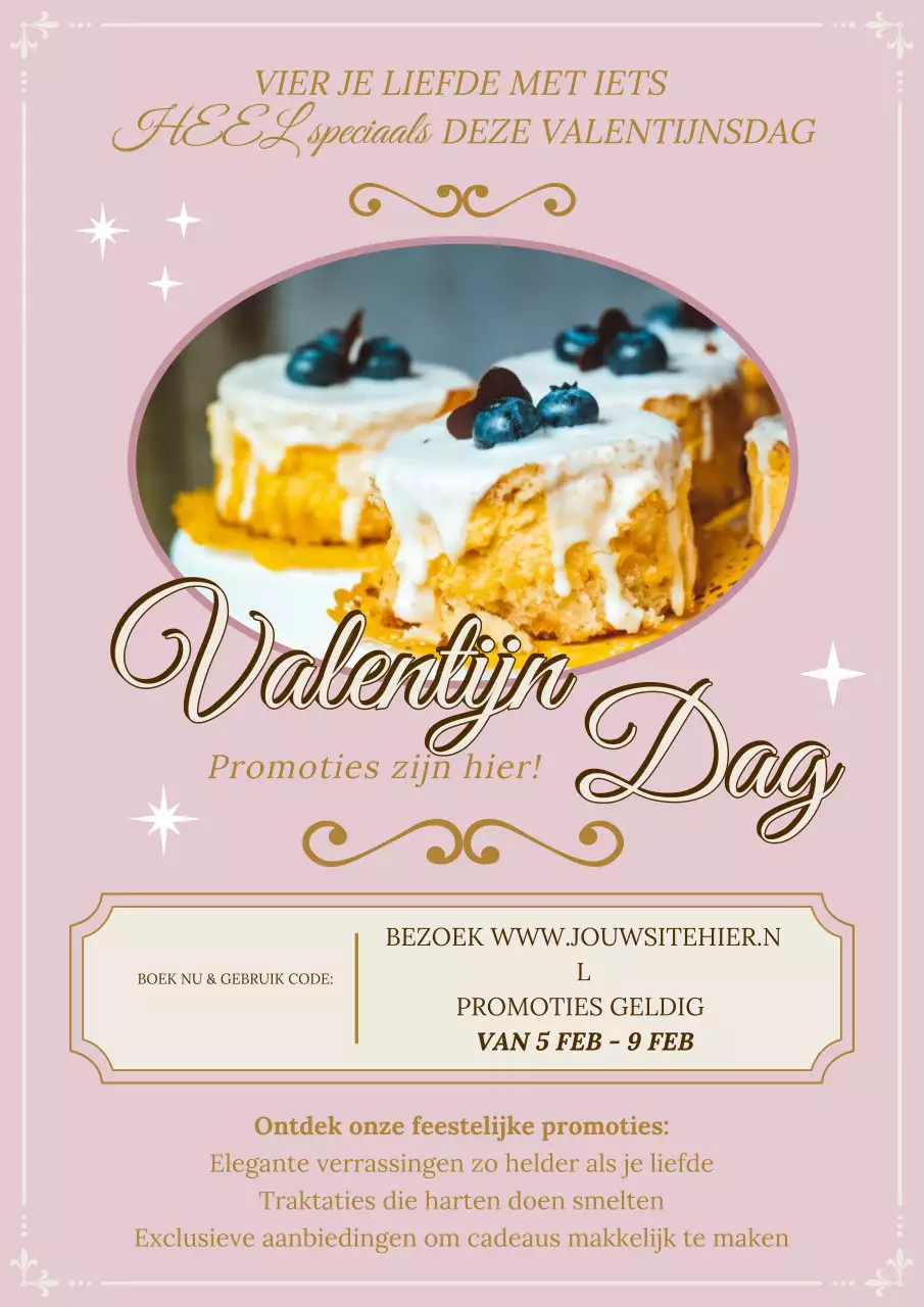 promotie roze elegant dessert