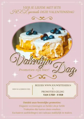 promotie roze elegant dessert