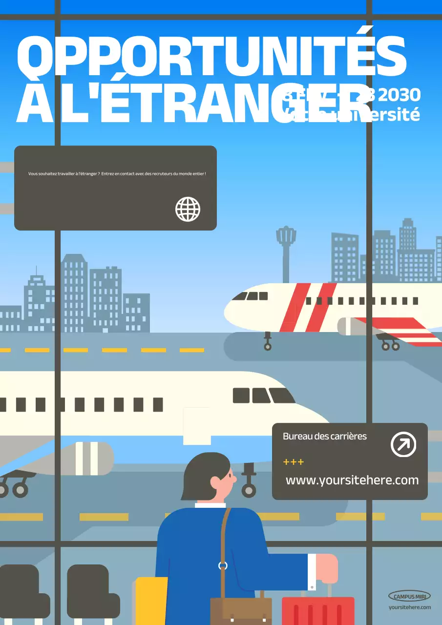 annonce de l'événement "blue modern career