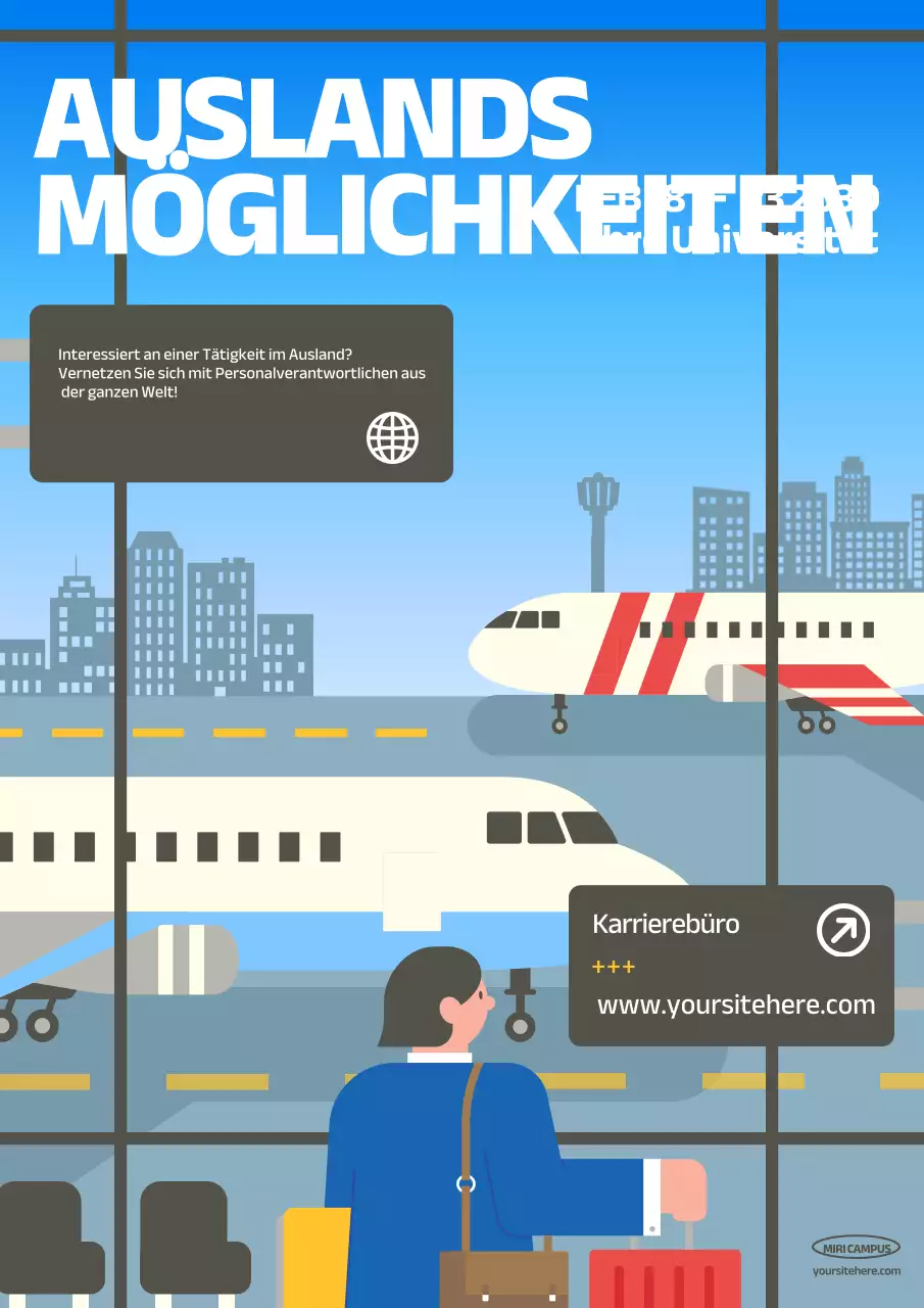 blue modern career Veranstaltungsankündigung