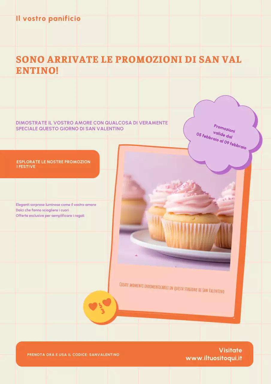 promozione panificio moderno arancione