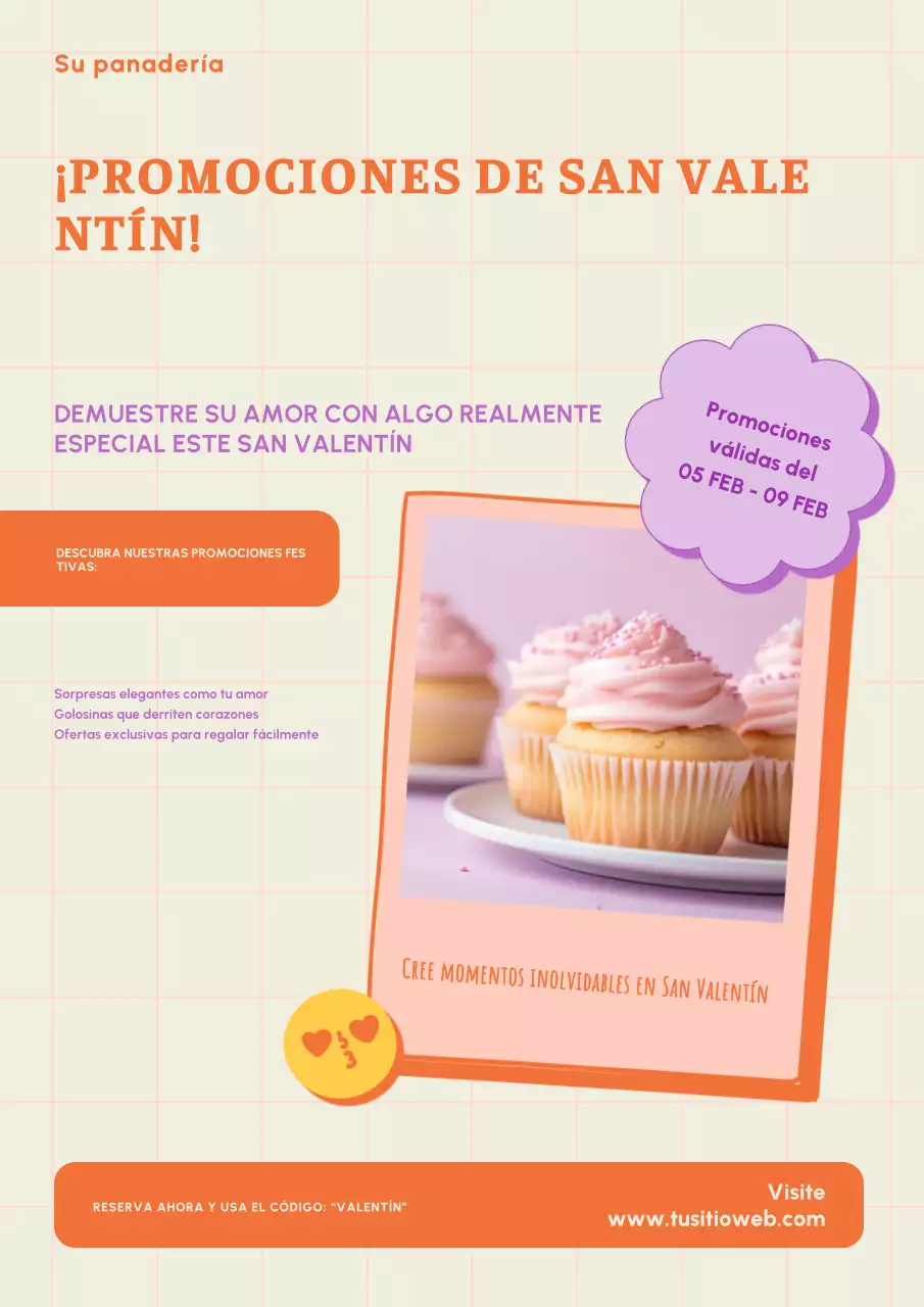 promoción de orange modern bakery