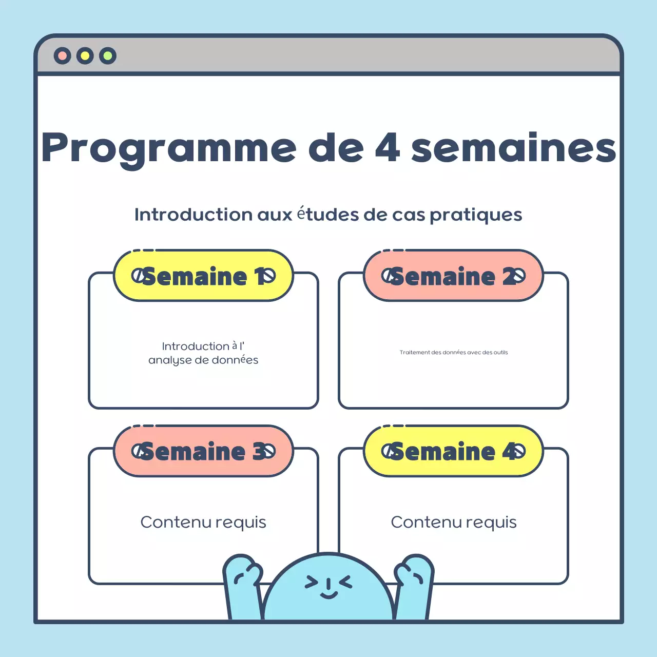 Mignonne affiche de recrutement en bleu clair