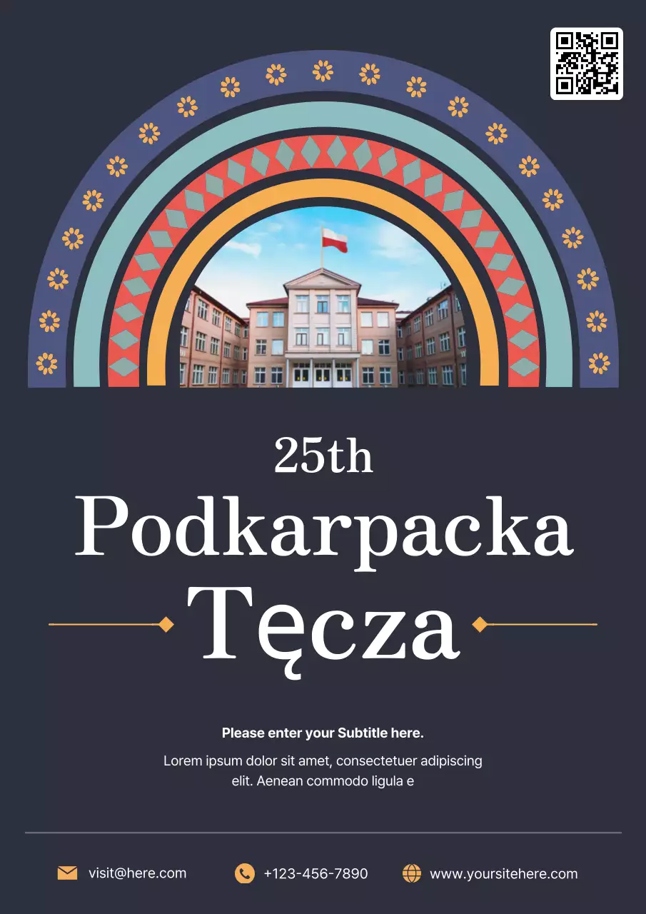 Navy Traditional Event Announcement Poster