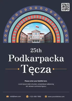 Navy Traditional Event Announcement Poster